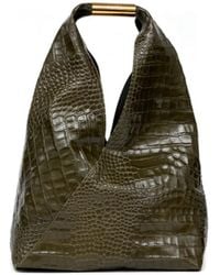MM6 by Maison Martin Margiela - Schoudertas Met Krokodillenleer-Reliëf - Lyst