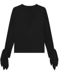 Givenchy - 4G-Embroidered Bow-Detail Blouse - Lyst