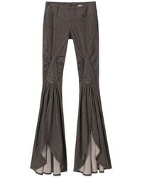 Miss Sixty - Ruched Flared Jeans - Lyst