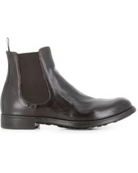 Officine Creative - Elasticated-Panel Pull-Tab Boots - Lyst