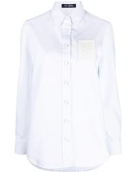 Raf Simons - Logo-Patch Long-Sleeve Shirt - Lyst