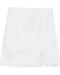 BLAKLACE - Lace-Detail Mini Skirt - Lyst