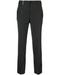 Peserico - Pantalones ajustados a rayas diplomáticas - Lyst