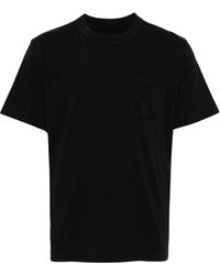 Sacai - Katoenen T-shirt Met Tekst - Lyst