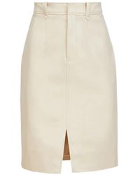 Toccin - Noelle Slit Pencil Mini Skirt - Lyst