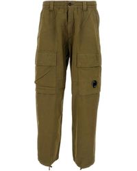 C.P. Company - Straight Cargo Broek Met Meerdere Zakken - Lyst