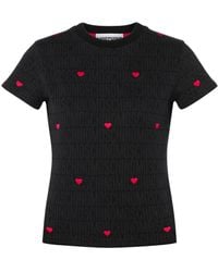Moschino - Heart-Motif Short-Sleeve T-Shirt - Lyst