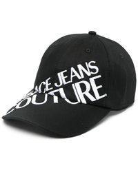 Versace - Embroidered-logo Cotton Cap - Lyst