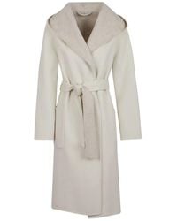 P.A.R.O.S.H. - Hooded Belted Coat - Lyst