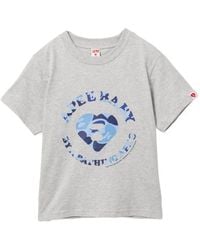 AAPE BY A BATHING AP - Camo Heart Graphic T-Shirt - Lyst