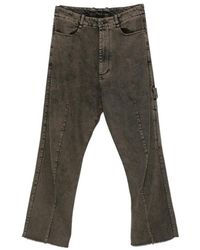 Masnada - Acid-Wash Frayed-Hem Jeans - Lyst