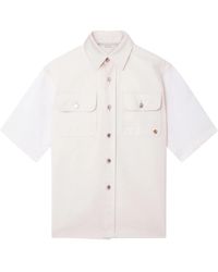 Stella McCartney - Utility Short-Sleeved Denim Shirt - Lyst