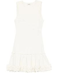 Sandro - Floral Knit Mini Dress - Lyst