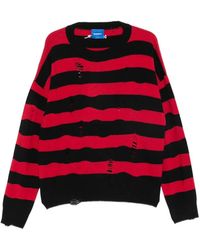 DAGGER - Distressed Striped Sweater - Lyst
