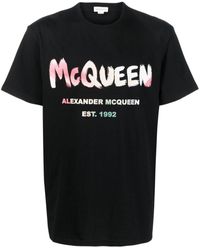 Alexander McQueen - ロゴ Tシャツ - Lyst