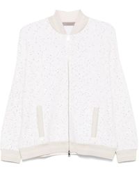 D.exterior - Sequin-Embellished Bomber Jacket - Lyst