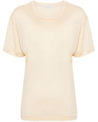 Lemaire - Silk Crew-neck T-shirt - Lyst