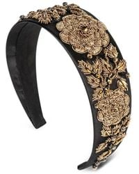 Jennifer Behr - Paloma Floral-Embroidered Headband - Lyst