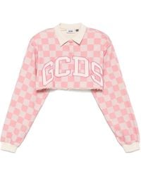 Gcds - Cropped Polotop Met Logoprint - Lyst