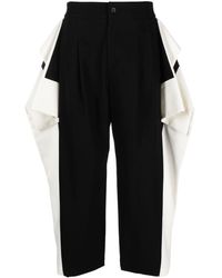 Issey Miyake - Square One Draped Tapered Trousers - Lyst