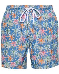 Barba Napoli - Badeshorts Mit Palmen-Print - Lyst