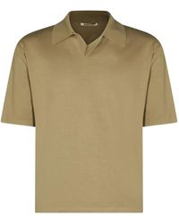 AURALEE - Short-Sleeve Polo-Collar T-Shirt - Lyst