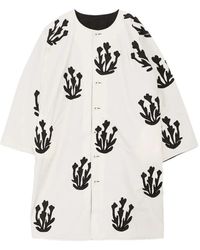 Kinyan Lam - Manteau À Fleurs Brodées - Lyst