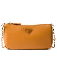Prada - Mini Saffiano Leather Shoulder Bag - Lyst