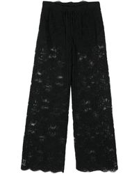 Ermanno Scervino - Corded-lace Wide-leg Trousers - Lyst