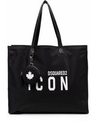 DSquared² - Handtasche Mit "Icon"-Print - Lyst