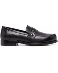 Sergio Rossi - Buckle-Detail Leather Loafers - Lyst