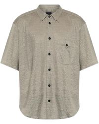 Giorgio Armani - Short-Sleeve Button-Down Shirt - Lyst