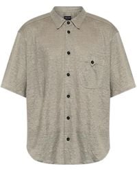 Giorgio Armani - Short-Sleeve Button-Down Shirt - Lyst