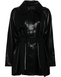 Goen.J - Leather Trench Jacket - Lyst