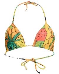 Donde Esteban - Frutas Triangle Bikini Top - Lyst