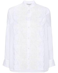 ERMANNO FIRENZE - Floral-lace Cotton Shirt - Lyst