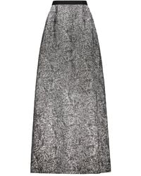 Alberta Ferretti - Langer Rock mit Stickerei - Lyst