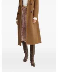 Silvian Heach - Midi-Rok Pailletten En Plooien - Lyst