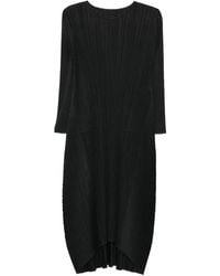 Pleats Please Issey Miyake - Pleated Long Dress - Lyst