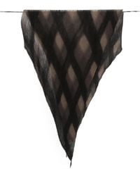 Botto Giuseppe - Argyle-Pattern Scarf - Lyst