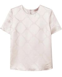 Twinset - T-Shirt Oval Con Effetto Jacquard - Lyst