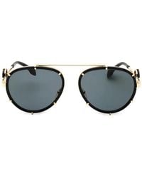 Versace - Lunettes De Soleil À Monture Pilote Et Plaque Medusa - Lyst