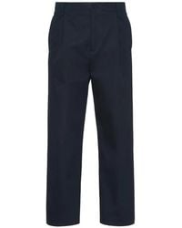 Valentino Garavani - Cotton Gabardine Trousers - Lyst