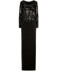 Oscar de la Renta Sequin-Scallop Embroidered Gown in Metallic | Lyst UK Oscar de la Renta Sequin-Scallop Embroidered Gown in Metallic | Lyst UK