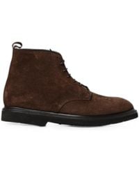 Premiata - Lace-Up Suede Ankle Boots - Lyst