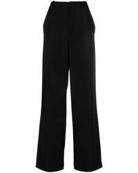 Balmain - Pantalones anchos de talle medio - Lyst