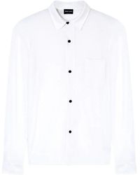 Giorgio Armani - Fine-Knit Chest-Pocket Shirt - Lyst