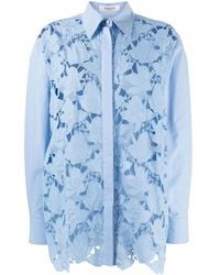 Valentino Garavani - Chemise À Fleurs En Dentelle - Lyst