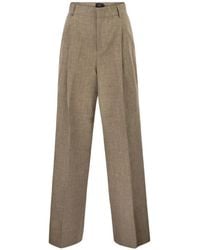 Fay - Regular-Fit Pleated Trousers - Lyst