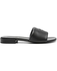 KENZO - Oki Leather Flat Sandals - Lyst